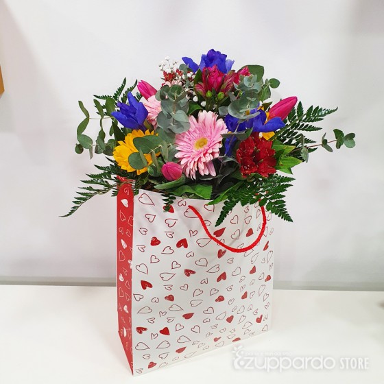 Flower bag cuori