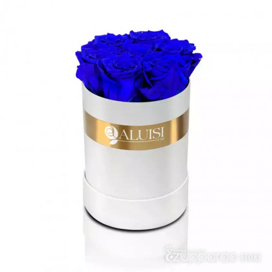 7 Rose Blu Stabilizzate